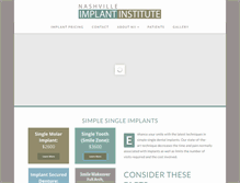 Tablet Screenshot of nashvilleimplantinstitute.com